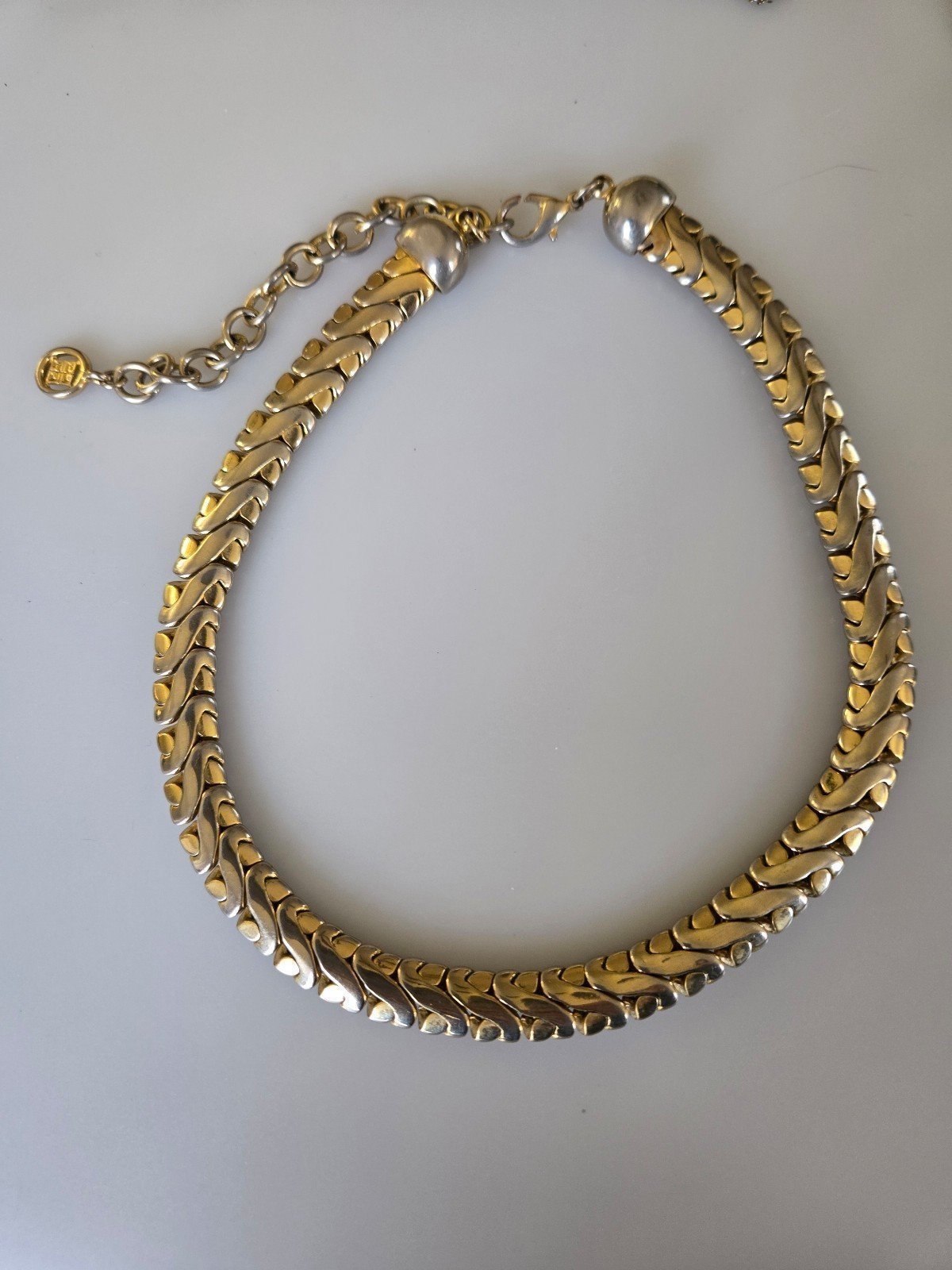 Vintage Givenchy Gold Plated Wave Choker
