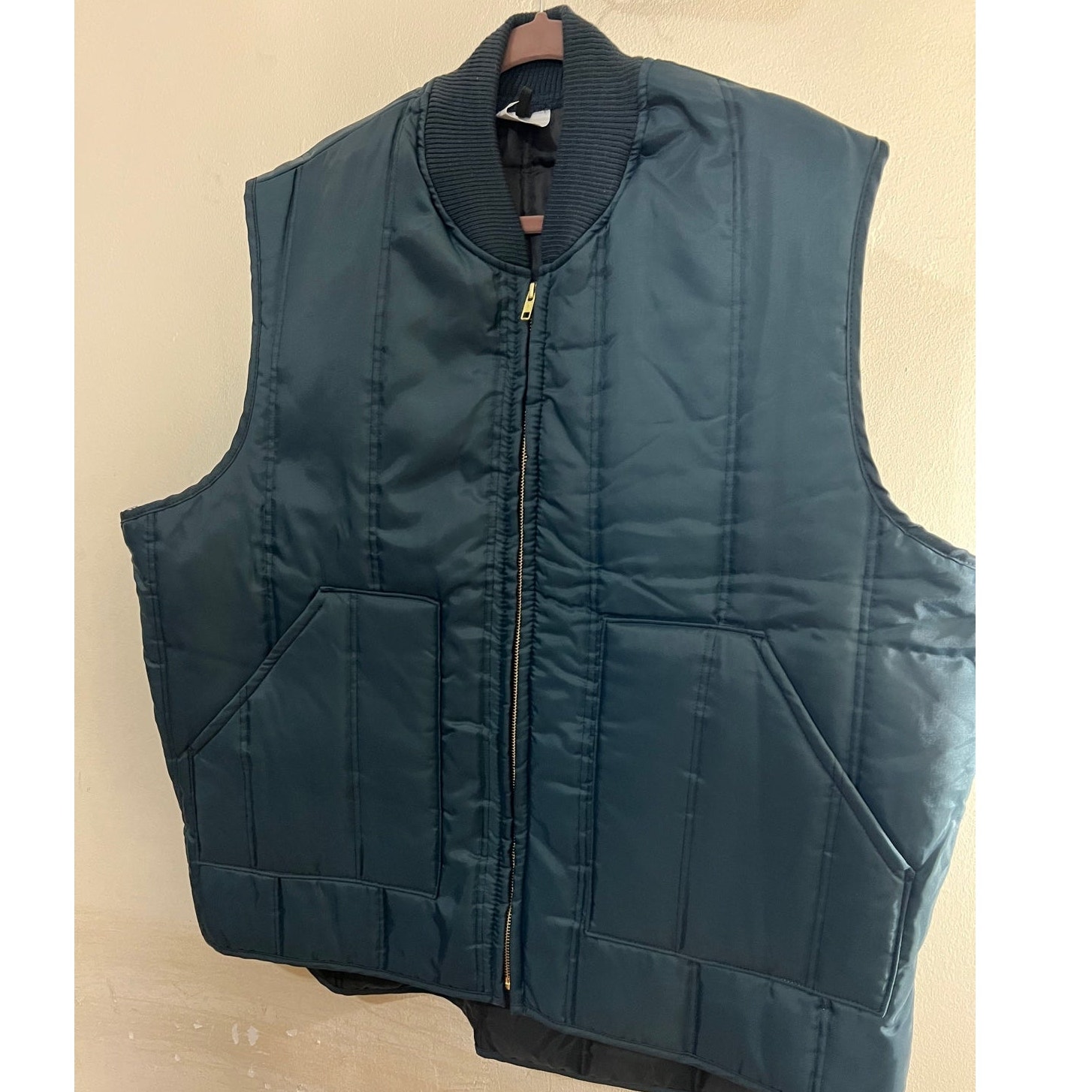 SNAP N WEAR USA Men’s Vest Quilted Insulated Puffer Work Navy Blue Size 2XL NWT