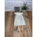 White Holy Communion Dress Tulle Flared Skirt cross Beads vintage Size 6-9 mont