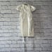 White Holy Communion Dress Tulle Flared Skirt cross Beads vintage Size 6-9 mont