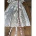 White Holy Communion Dress Tulle Flared Skirt cross Beads vintage Size 6-9 mont