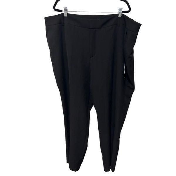 NWT NEW Eloquii Plus Size 28 Black professional Business Pants Stretch 4XL