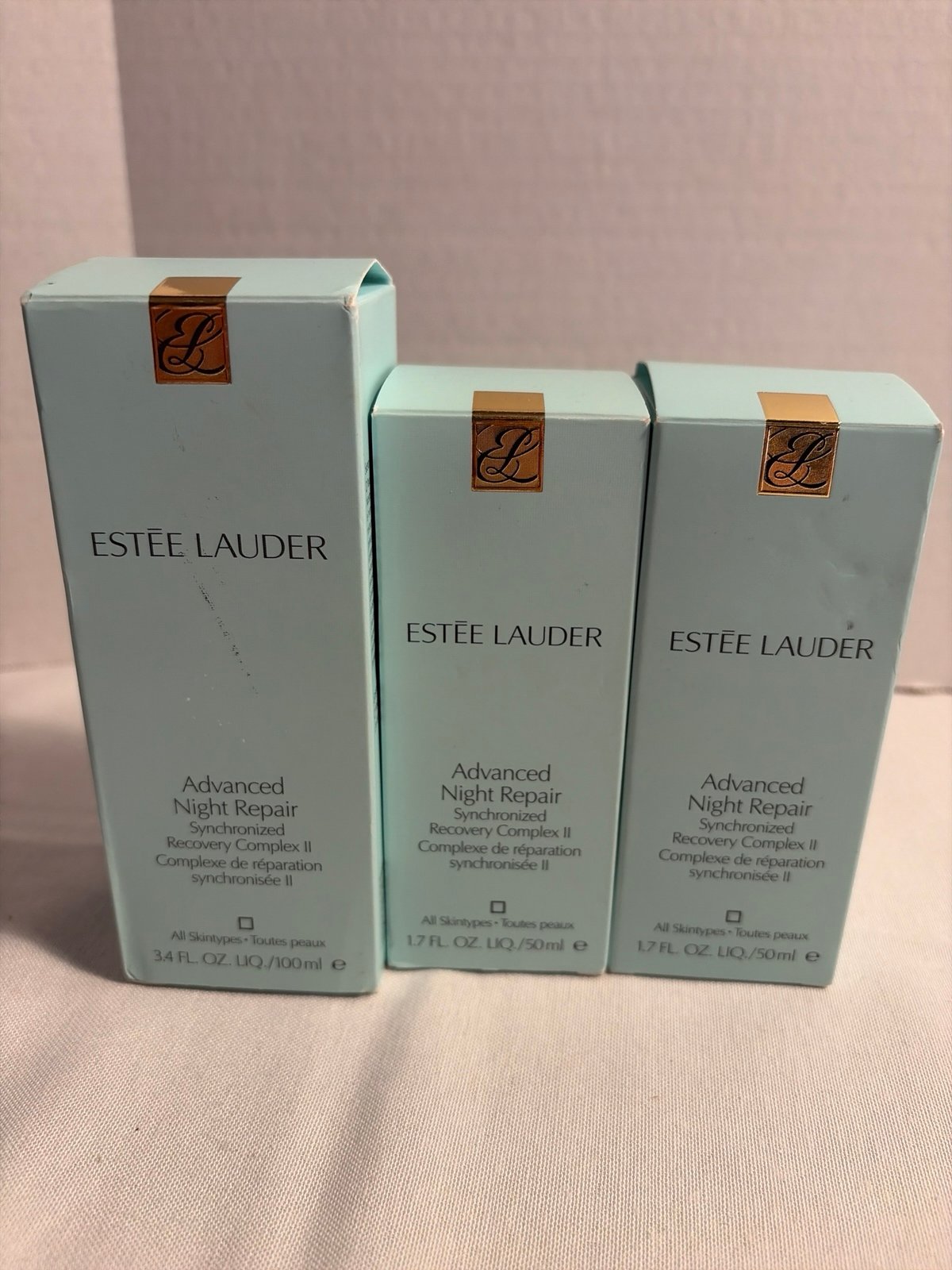 Estee Lauder Advanced Night Repair Lot 3 - 3.4 oz & 1.7 oz New in Box