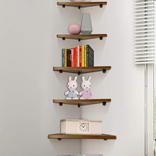 Floating Corner Shelves Set of 6