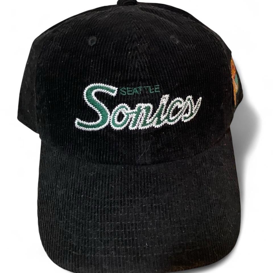 Corduroy Seattle SuperSonics Mitchell and Ness Hat Unisex Adult Good Condition