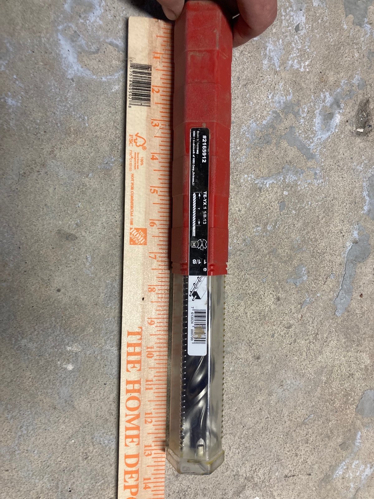 New HILTI TE-YX 1 1/8 -13 DRILL BIT #2165912 masonry SDS max