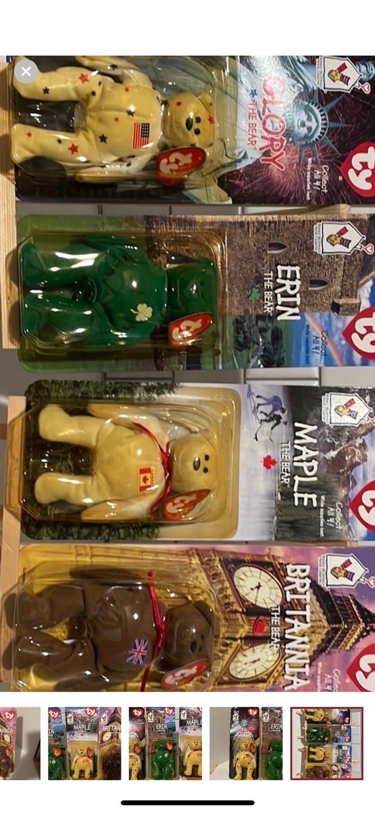 Rare 1999 McDonald’s International Beanie Babie Set