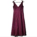 Sheer A line Black & Purple Evening Dress with sequins rhinestones evening gown