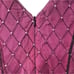 Sheer A line Black & Purple Evening Dress with sequins rhinestones evening gown
