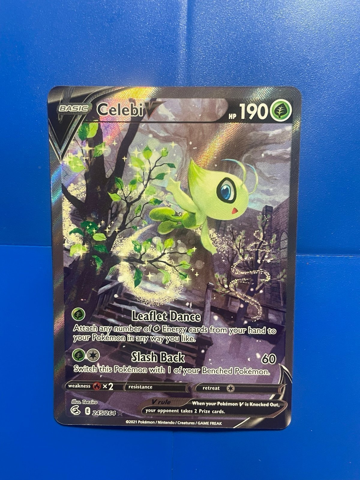 Celebi V 245/264 Alt Art Secret Rare | Fusion Strike | English | NM-Mint