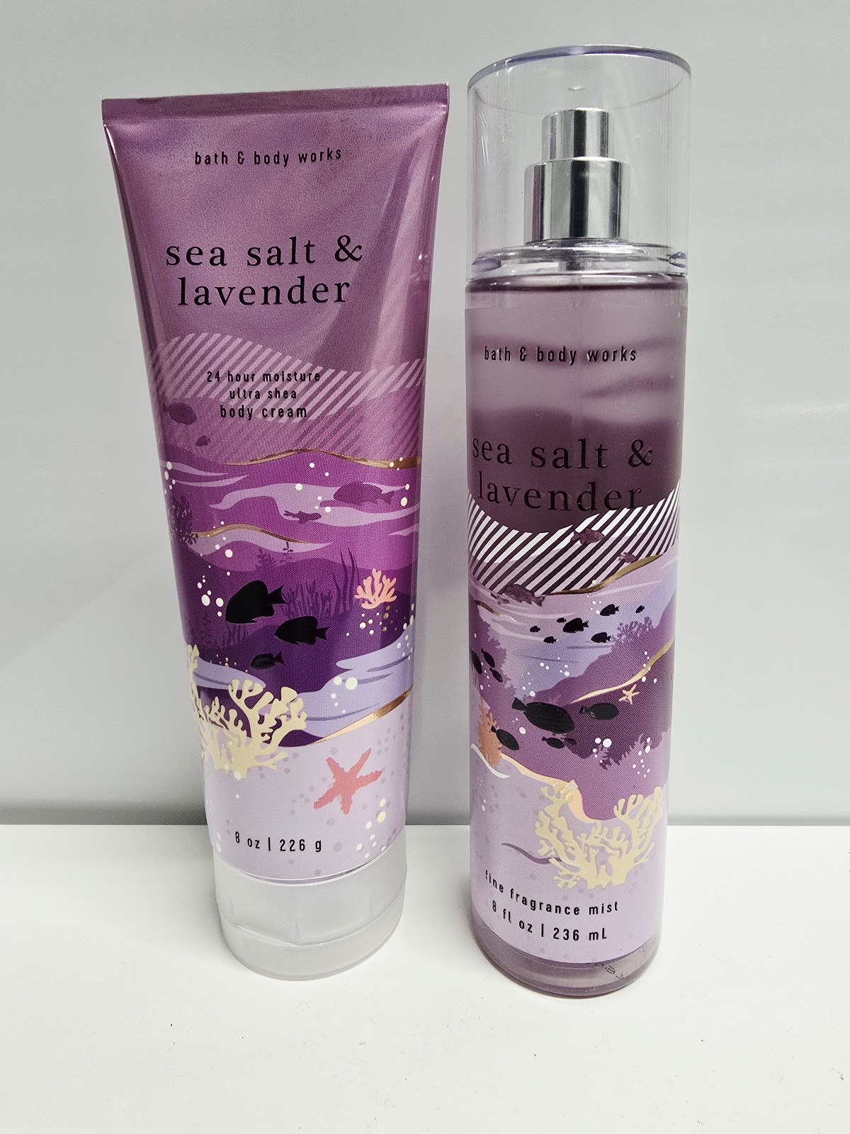 Seasalt and Lavender Cream and Mist Bath & Body Works