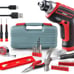 35pc Red tool kit with 3.6V USB Electric