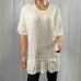 *Jones New York Sport Women's Cable Knit Short Sleeve Sweater Tunic Sz 3X