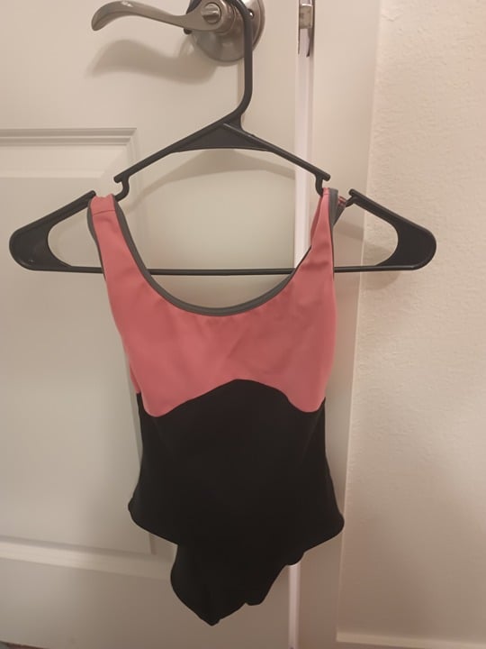Anna Pink/Black Yumiko Leotard