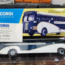 1997 CORGI CLASSICS LTD EDITION BUS EASTERN MICHIGAN YELLOW COACH 743 #53903