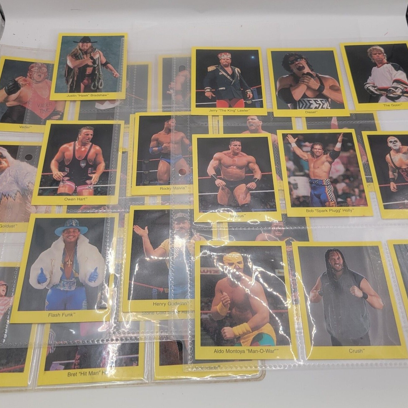 1997 Cardinal WWF Wrestling Trivia Game 30 Cards WWE Rocky Maivia Stone Cold