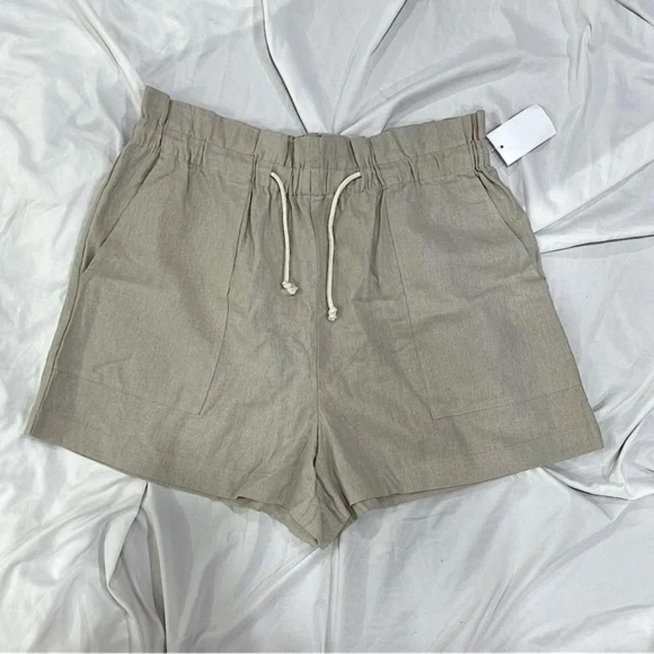 Laundry By Shelli Segal LA | Shorts | Linen Rayon in Beige Size XL