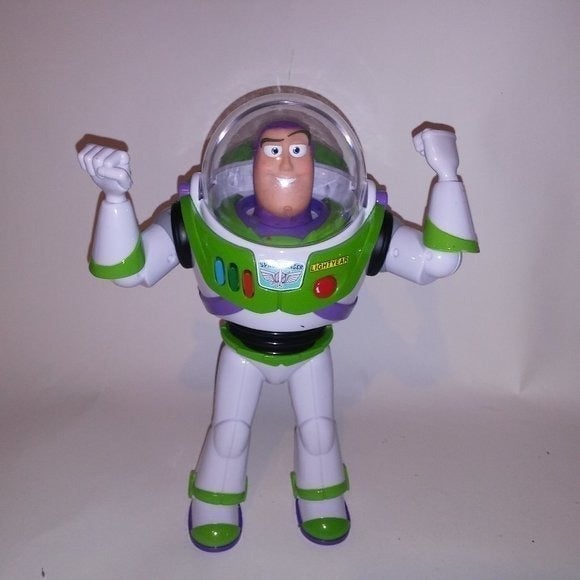 Toy Story Buzz Lightyear Action Figure Large Interactive Thinkway Kids Toy Preow