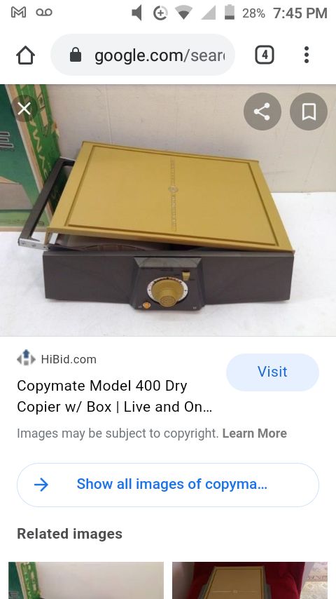 Copymate model 2 400 dry copies