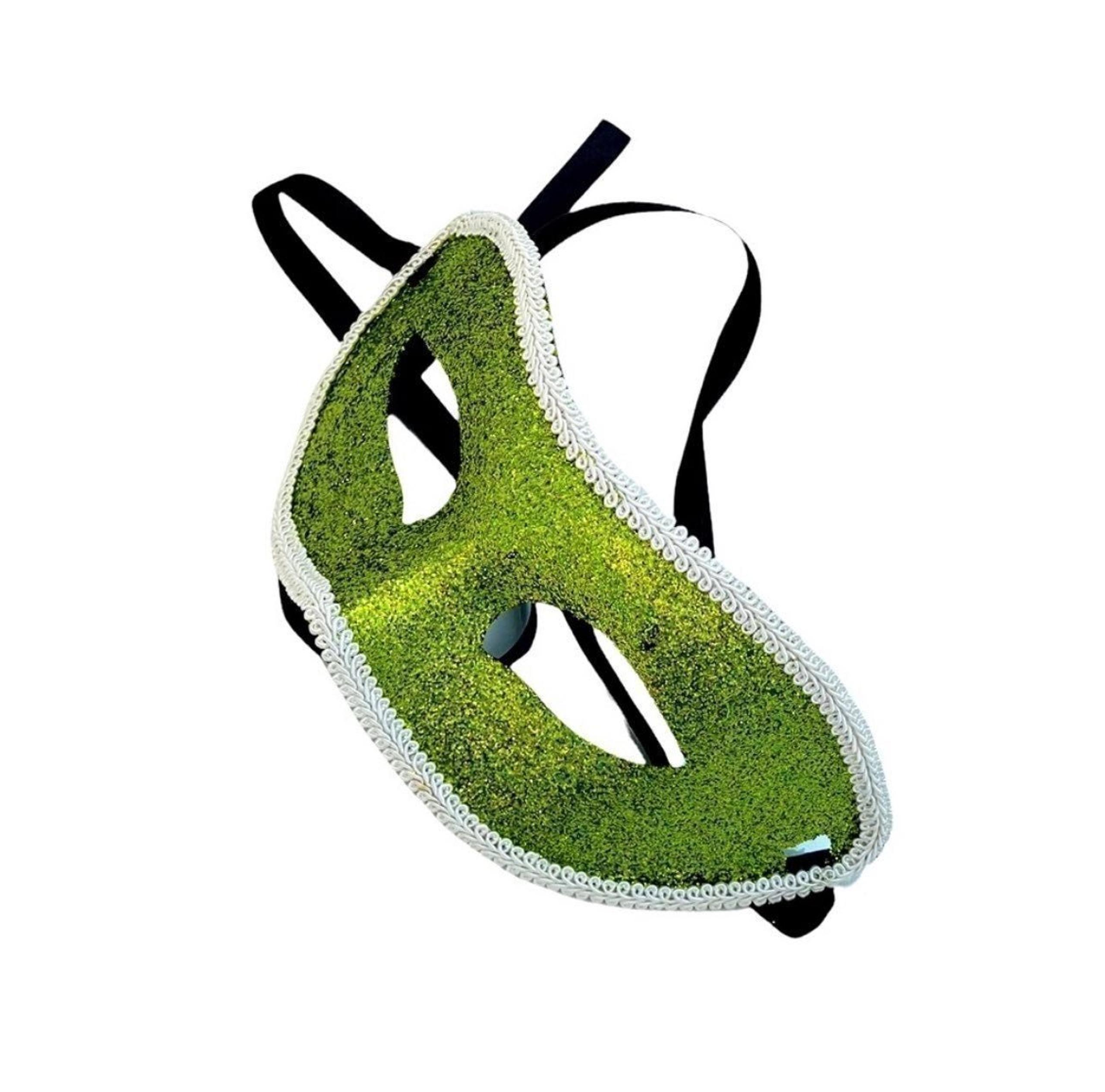 Glittery Green Costume Carnival Mask Masquerade Parties Mask