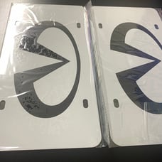Infiniti Brand New Front Vanity Metal Plate Frame Holder (2 Pack)