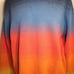 THE TERRITORY AHEAD Heavy Knit cotton Men SZ XL V Neck Sweater Gradient pattern