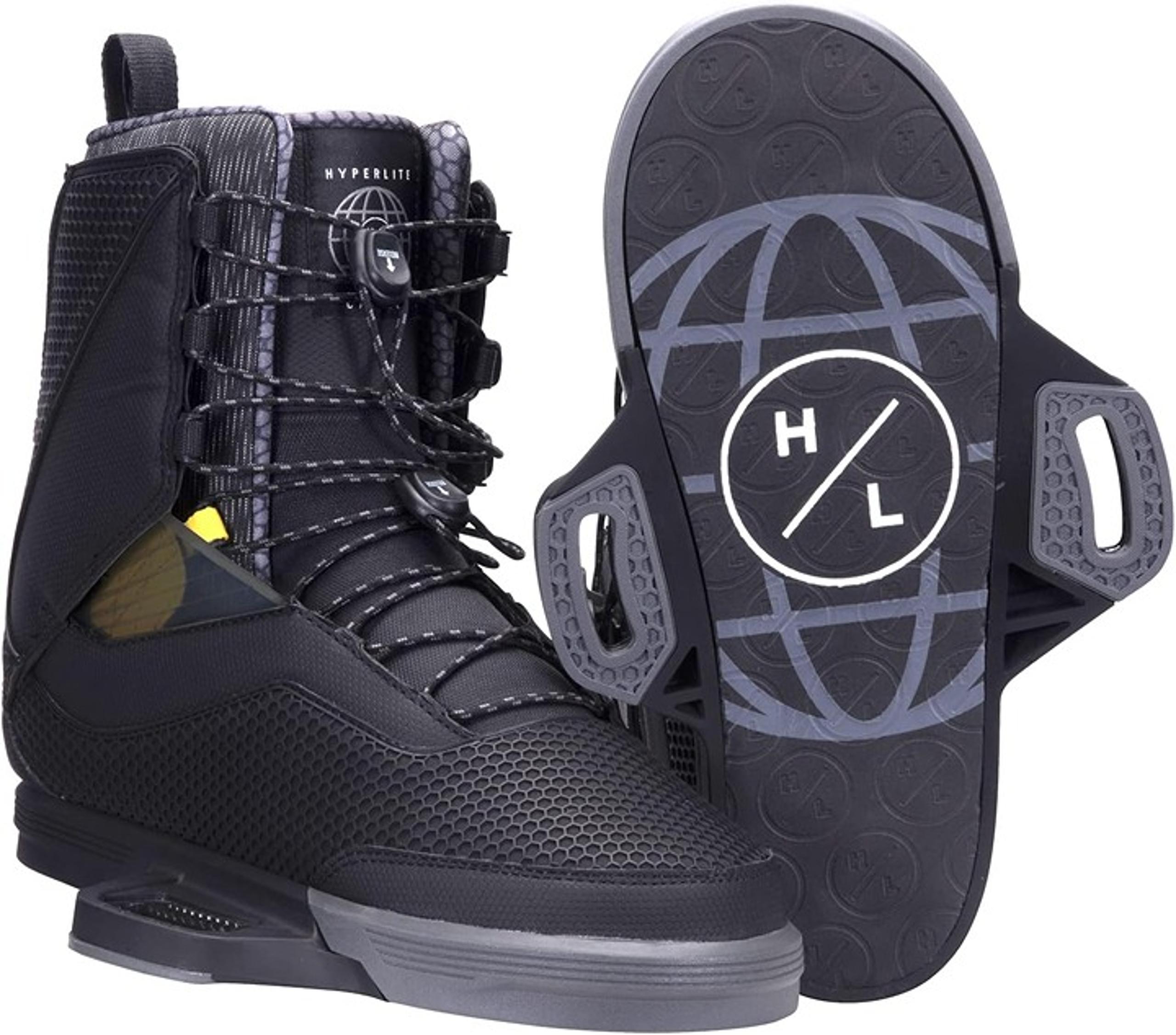 Hyperlite Capitol Mens Wakeboard Bindings Black/Grey 9 new!