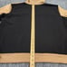 Baby Phat Hoodie Womens 3X Black Tan Colorblock Fleece 1/4 Zip Ruched Sleeve Y2K