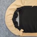 Baby Phat Hoodie Womens 3X Black Tan Colorblock Fleece 1/4 Zip Ruched Sleeve Y2K