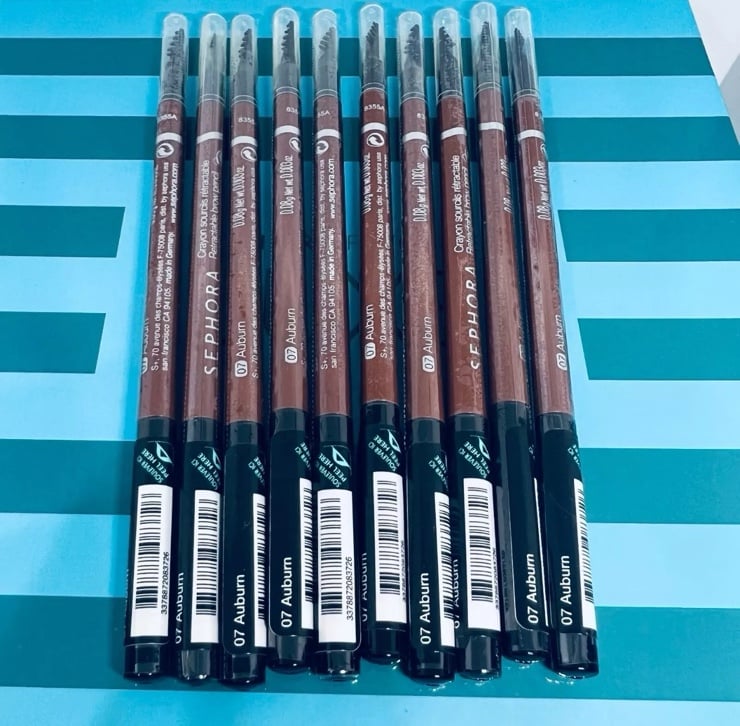 10x SEPHORA COLLECTION retractable Brow Pencil Waterproof 07 Auburn - New & Seal