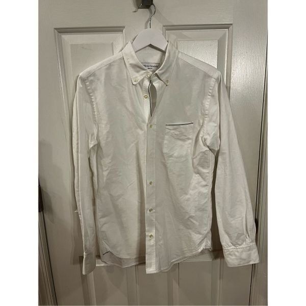 Officine Generale Paris 6e White Button Down Shirt sz S EUC