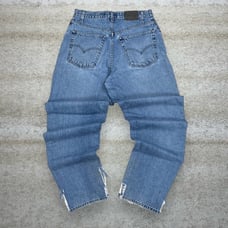 Vintage Silver Tab Levis Jeans Flared Light Wash Denim Loose Fit 100% Cotton 90s