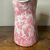 Bennington Pottery Large Pitcher in Agate Pink and White