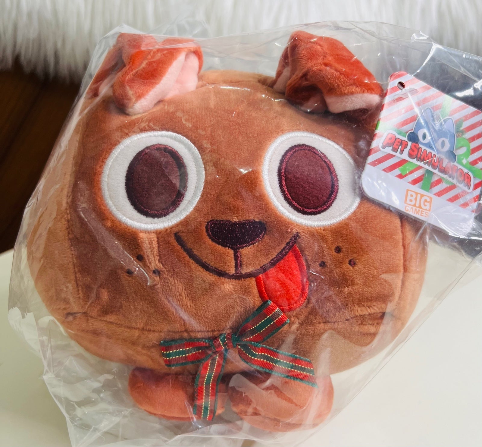 Brand New Sealed w/ DLC Code Roblox Big Games Pet Simulator X Reindeer Dog Plush