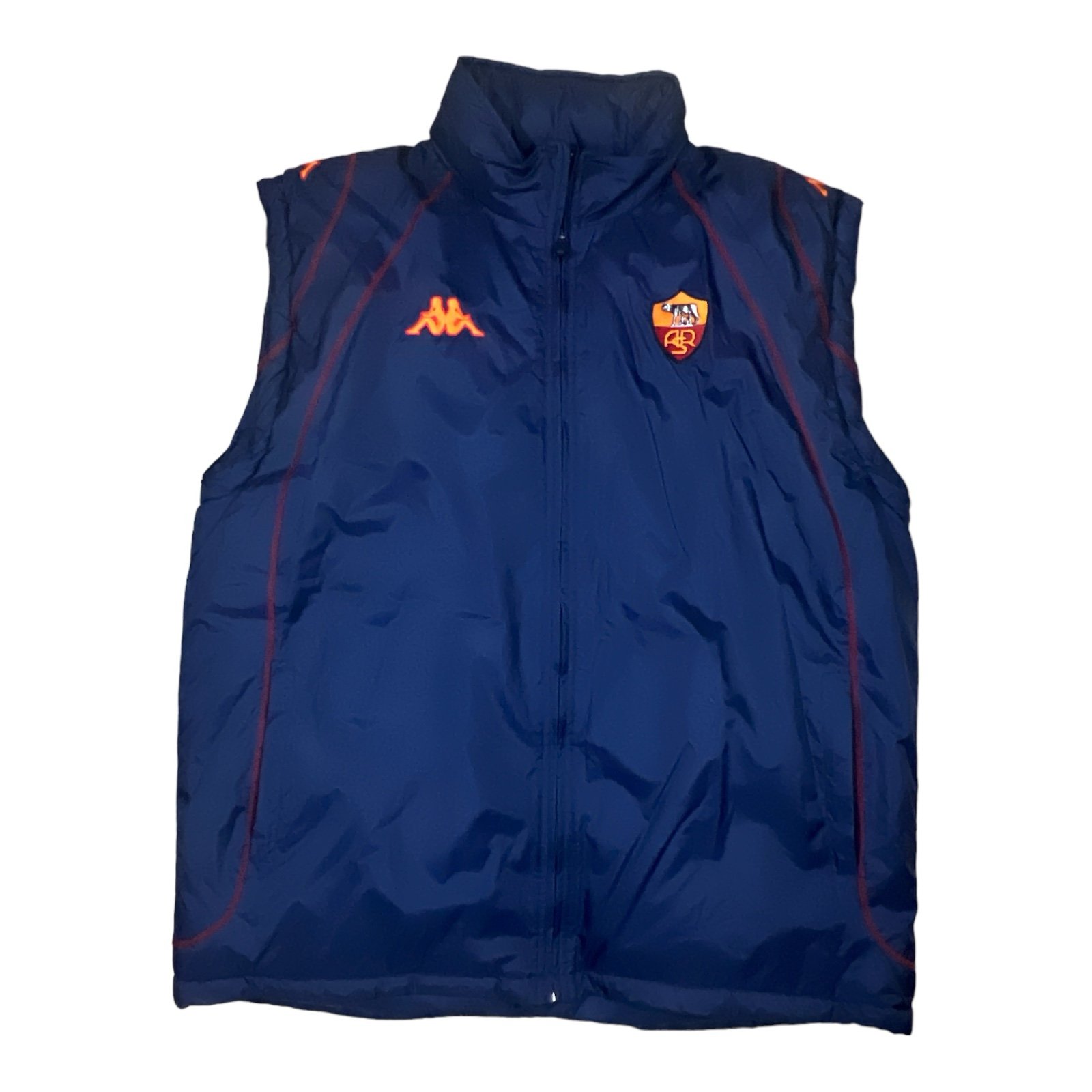 VINTAGE AS ROMA 2000s KAPPA VEST XL BRC