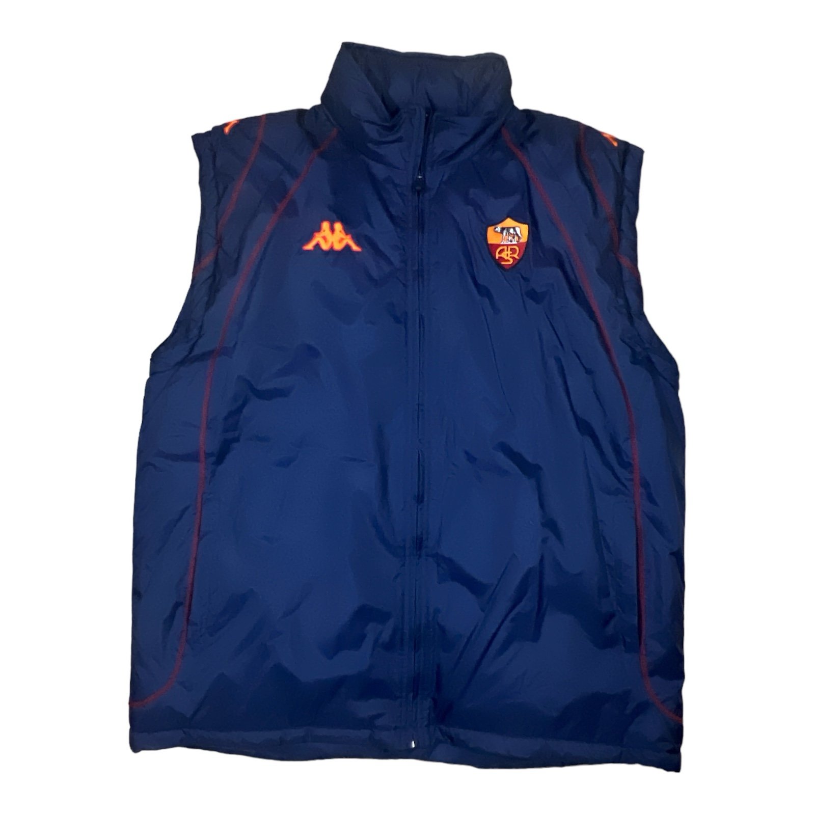 VINTAGE AS ROMA 2000s KAPPA VEST XL