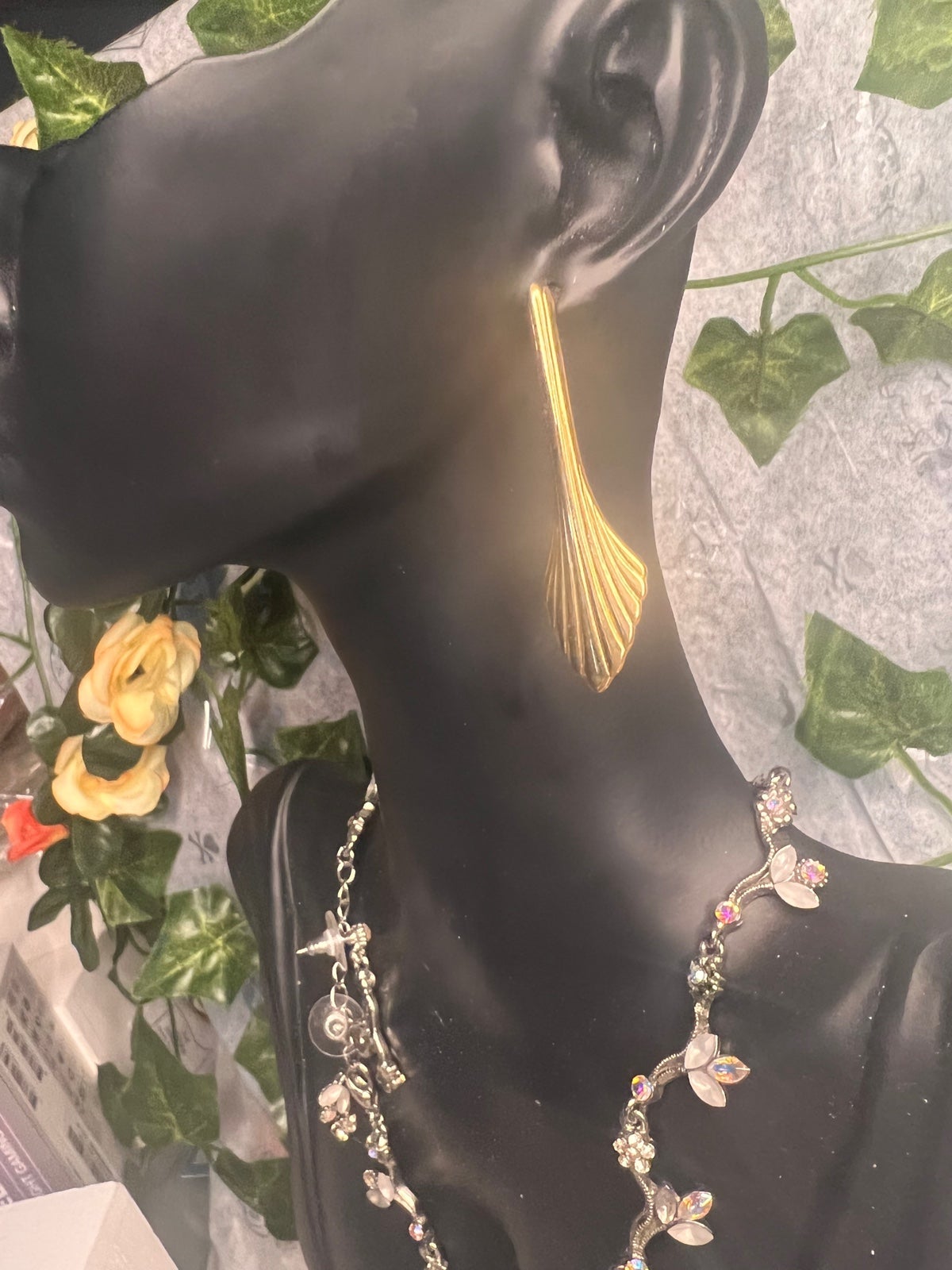 Givenchy Paris 1982 Gold Earrings