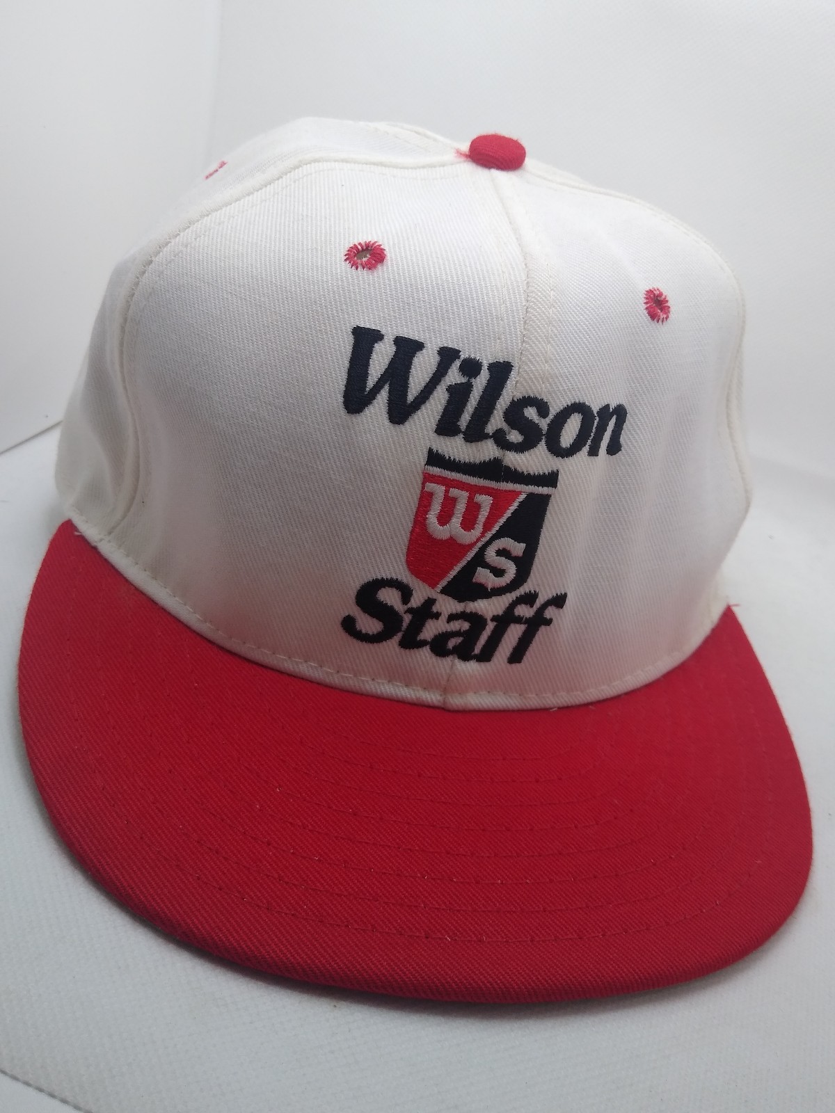 Vintage Pro Line Wilson Staff WS Golf Tennis Fitted 7 1/4 Hat