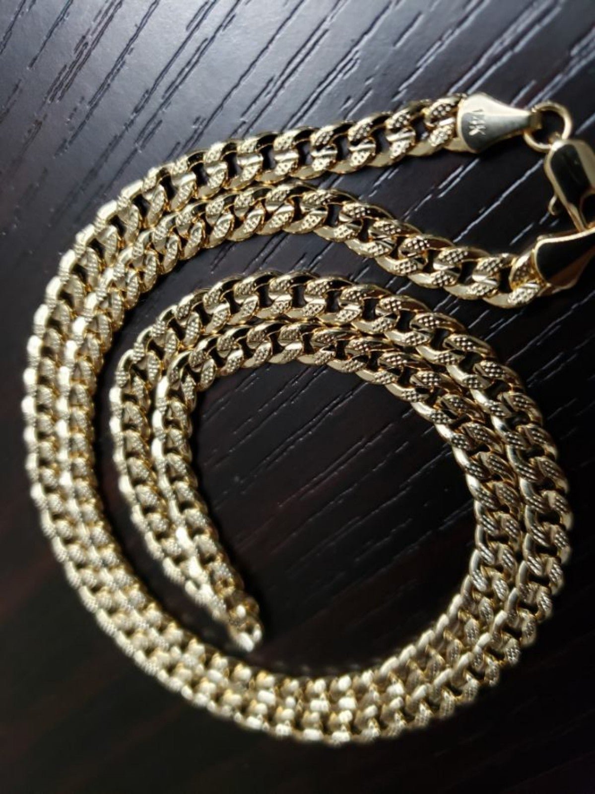 Necklace 14k used lightly gold Cuban link chain