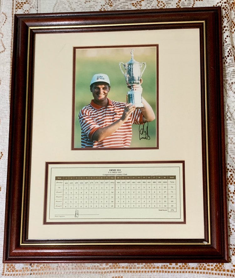 Ernie Els 1997 U.S. Open Signed