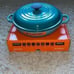 NIB Le Creuset Signature Cast Iron 2.25 Quart Braiser, Caribbean