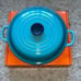 NIB Le Creuset Signature Cast Iron 2.25 Quart Braiser, Caribbean