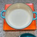 NIB Le Creuset Signature Cast Iron 2.25 Quart Braiser, Caribbean