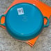 NIB Le Creuset Signature Cast Iron 2.25 Quart Braiser, Caribbean
