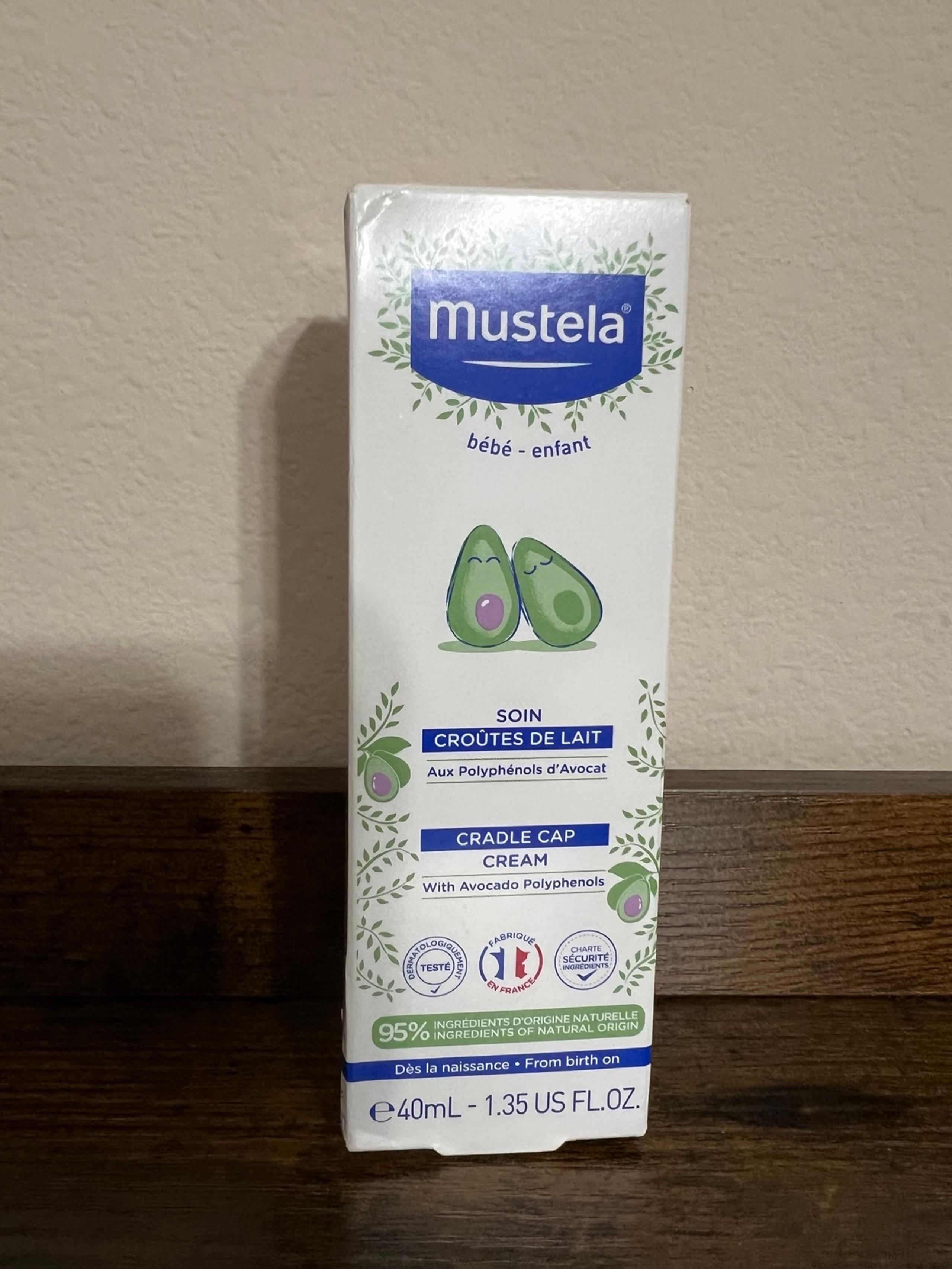Mustela Cradle Cap Cream with Avocado, 1.35fl oz EXP 01/2027