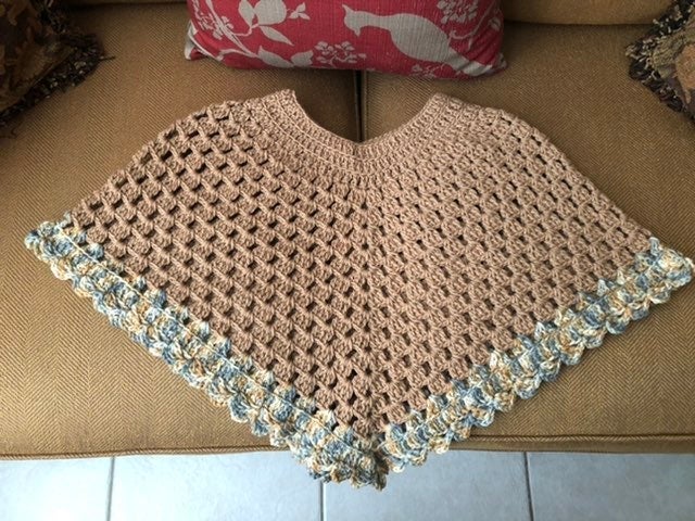 Crochet poncho handmade