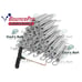 Bounce Pro Trampoline Springs Galvanized Heavy-Duty Steel Replacement + T Hook