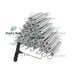 Bounce Pro Trampoline Springs Galvanized Heavy-Duty Steel Replacement + T Hook