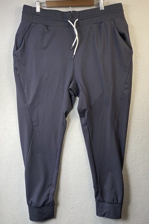 Bylt Active Jogger Mens Size XXL Navy Gray Sweat Pants Gym Training Athleisure