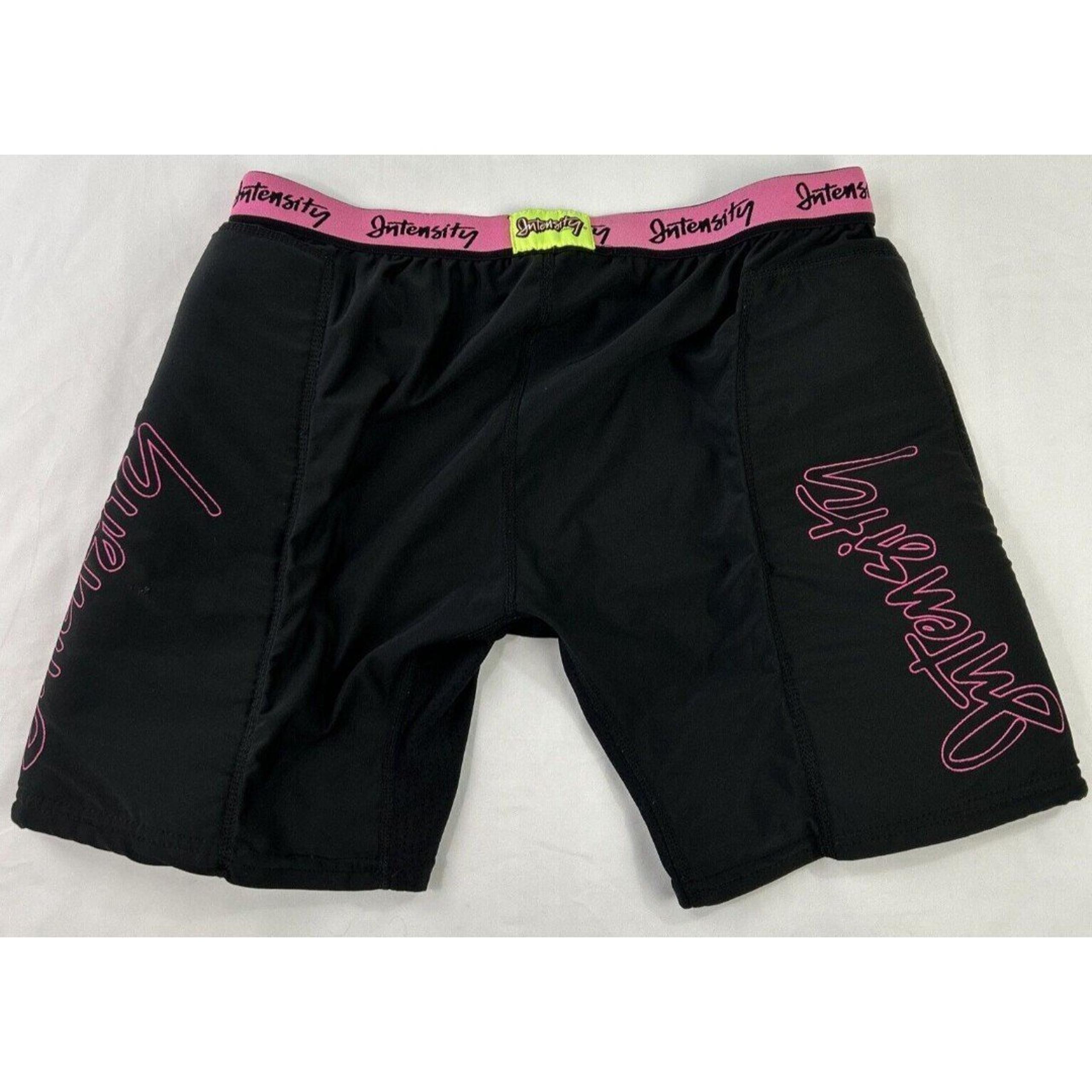 Soffe Intensity Women's XL Black Pink Padded Hook Slide Riding Shorts Softball